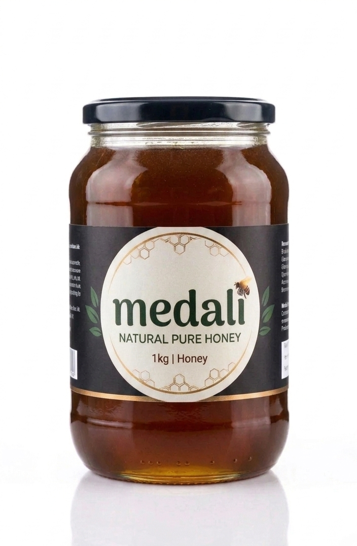 Medali natural pure honey, 1kg jar